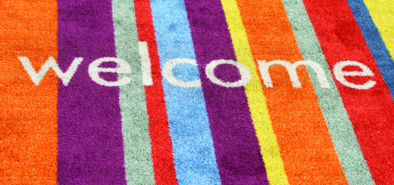 Welcome Carpet Graphic