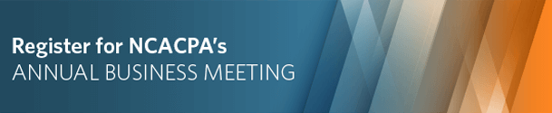 Annual Business Meeting banner. Click to register