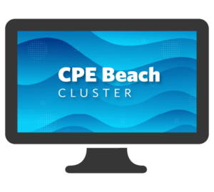 Beach Cluster Laptop Screen Graphic