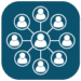 Network of People Square Icon