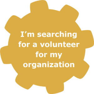 I’m searching for a volunteer for my organization gear graphic - yellow