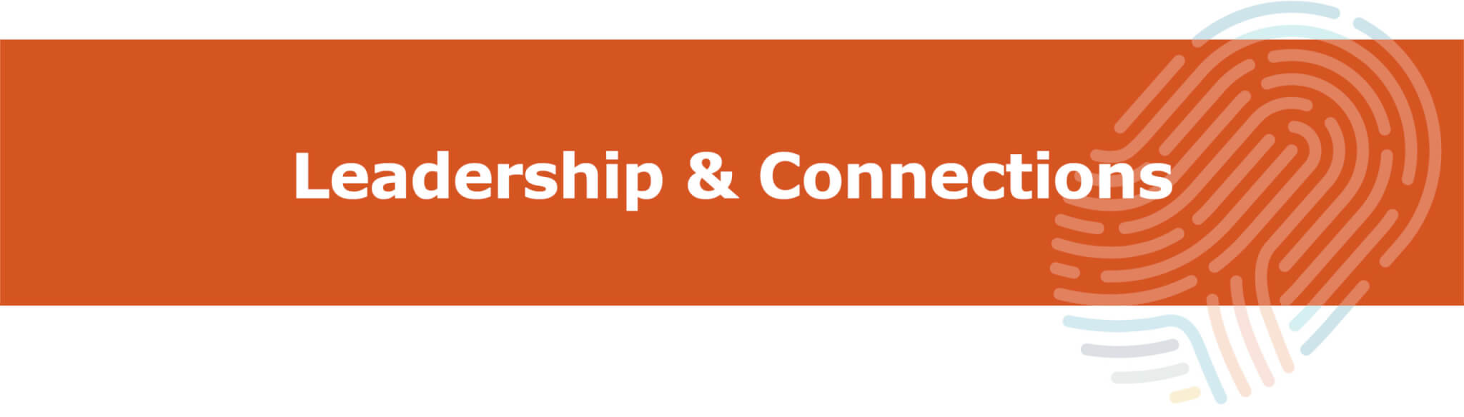 Leadership & Connections Header Graphic