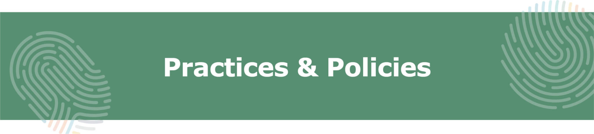 Practices & Policies Header Graphic