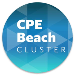 CPE Beach Cluster Circle Graphic