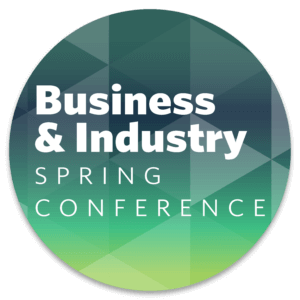 Business & Industry Spring Conference Round Icon